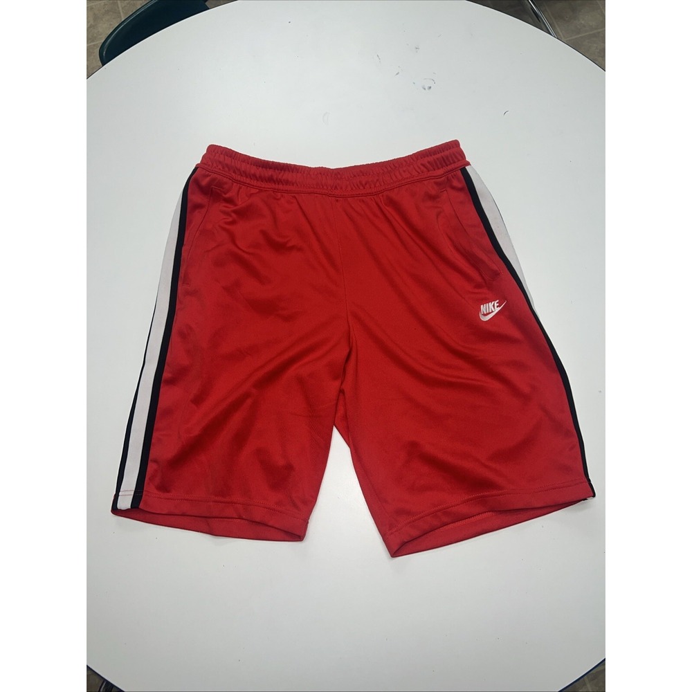 Nike Sportswear Lifestyle Red Striped Shorts Size XL